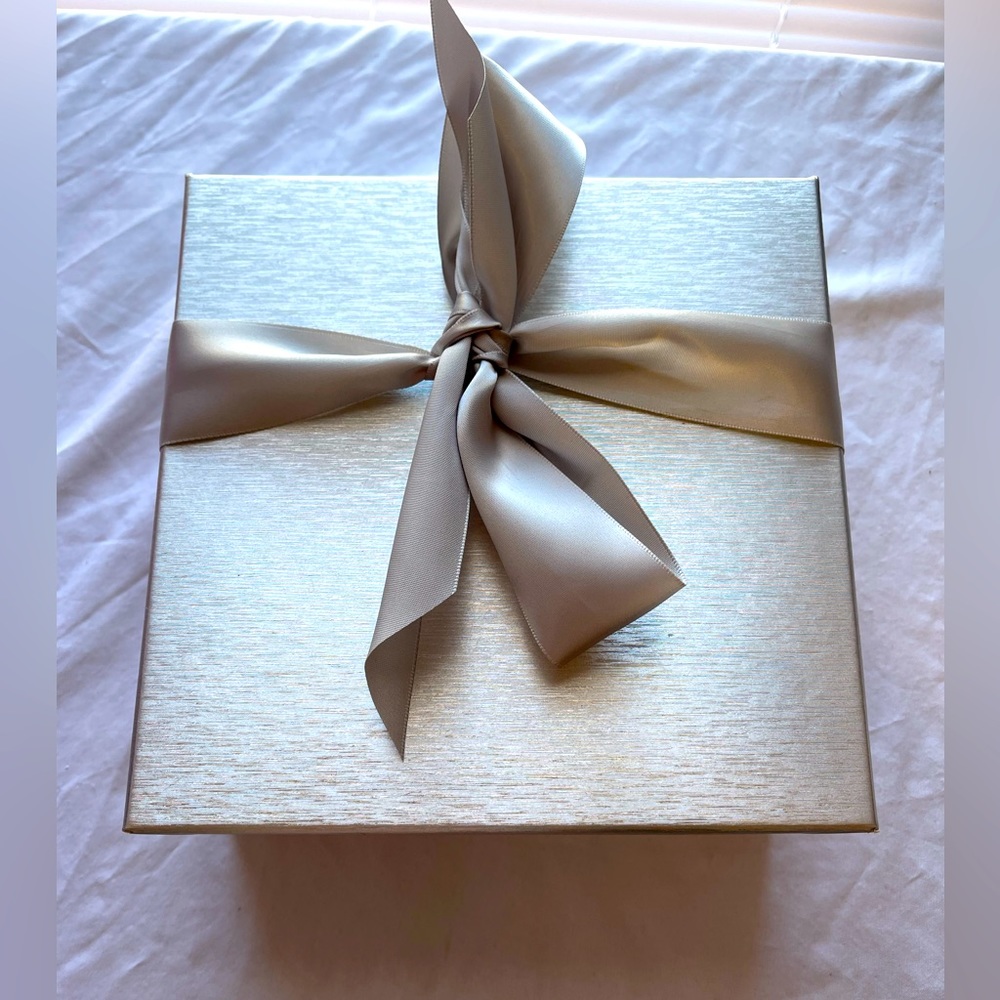 Macys empty box for any gift color silver